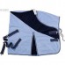 Fleesová, odpocovací deka s křížovým zapínáním ve světle modré barvě a velikosti 125 od USG